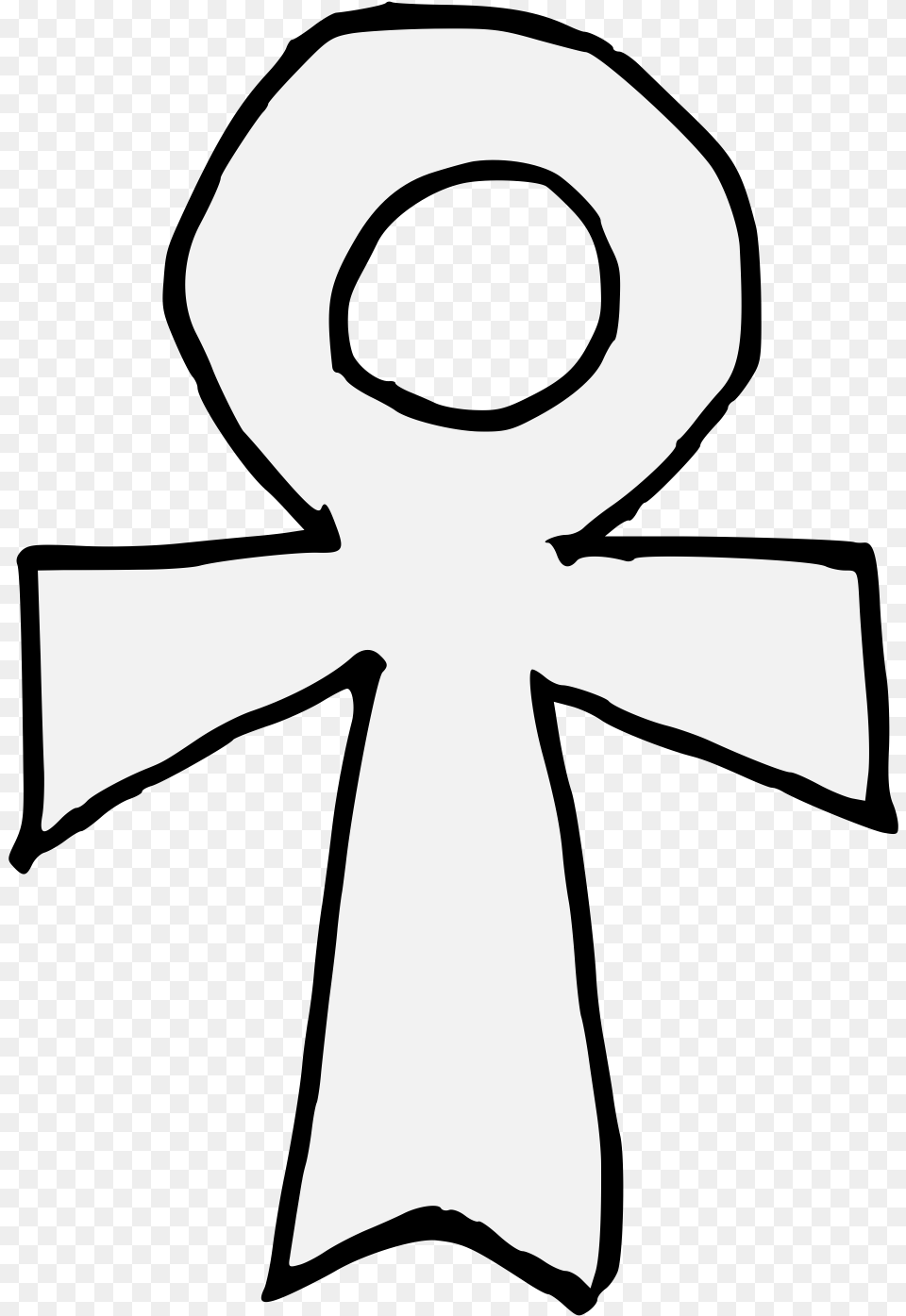 Ankh Line Art, Accessories, Formal Wear, Tie, Stencil Free Png Download