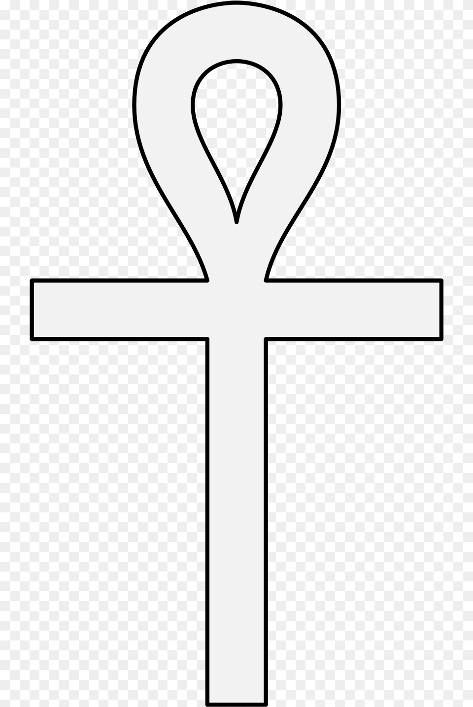 Ankh Traceable Heraldic Art Cross, Symbol Free Png