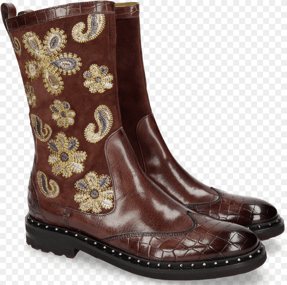 Ankle Boots Amelie 39 Crock Lima Wine Embrodery Paisley Work Boots, Clothing, Footwear, Shoe, Boot Free Png Download