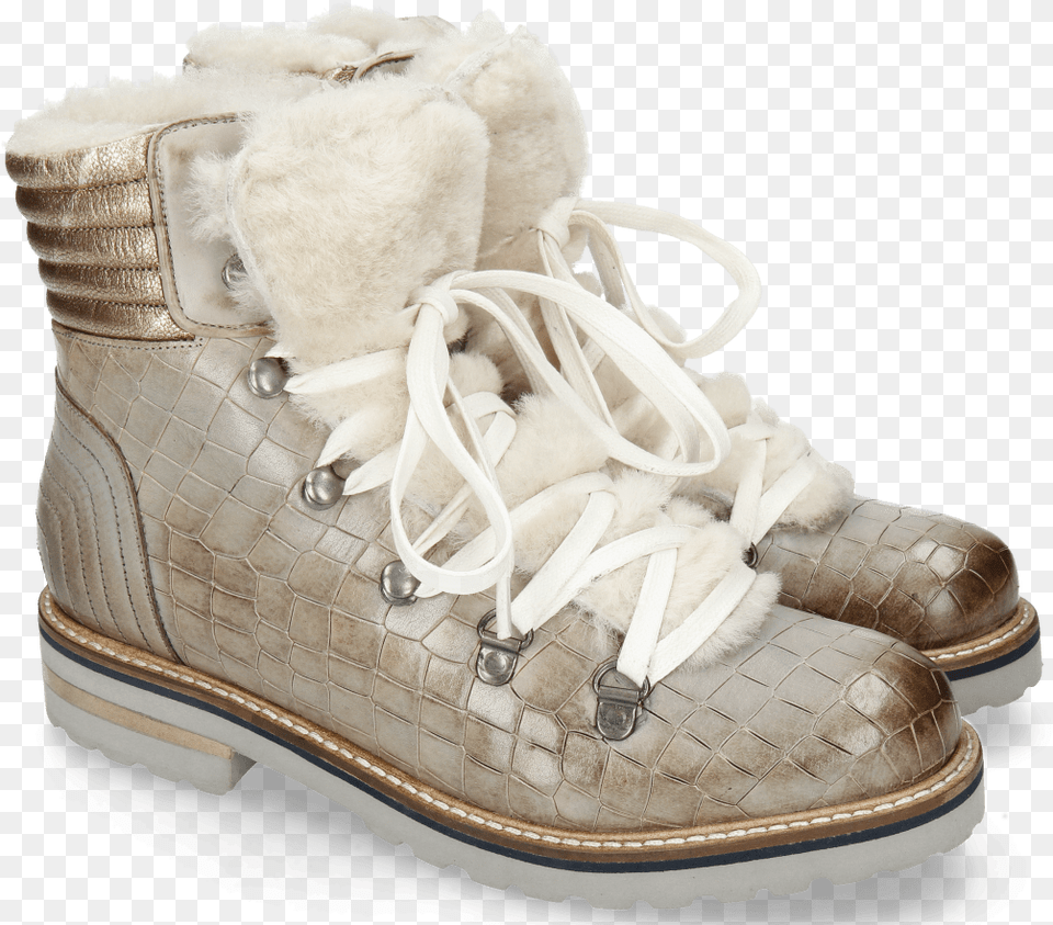 Ankle Boots Bonnie 10 Crock Morning Grey Full Fur Off Boot, Clothing, Footwear, Shoe, Sneaker Png Image