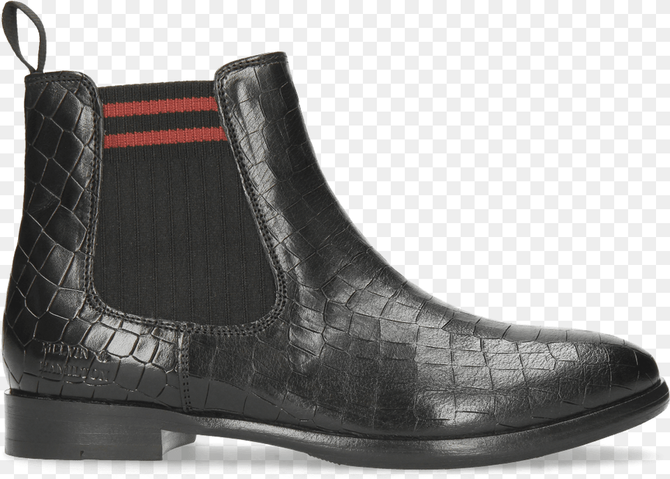 Ankle Boots Daisy 6 Black Elastic Red Lines Melvin Amp Hamilton, Clothing, Footwear, Shoe, Boot Free Transparent Png