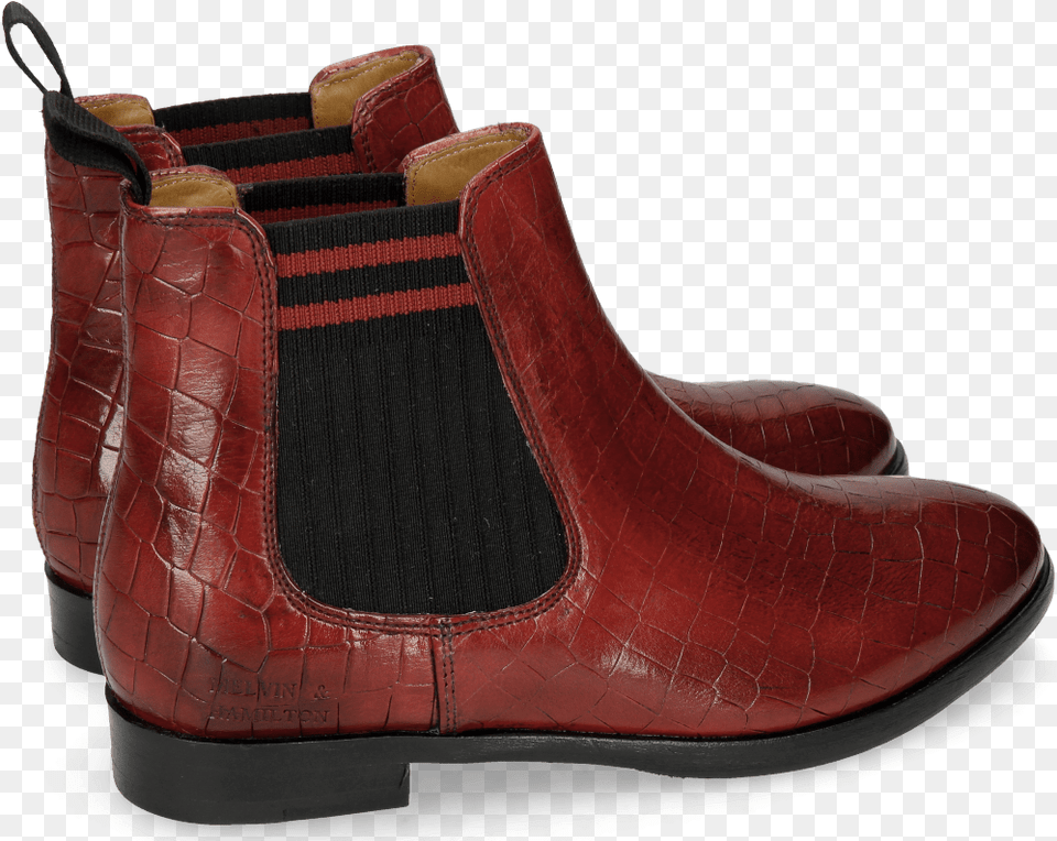 Ankle Boots Daisy 6 Crust Ruby Elastic Lines Red Chelsea Boot, Clothing, Footwear, Shoe Free Png Download
