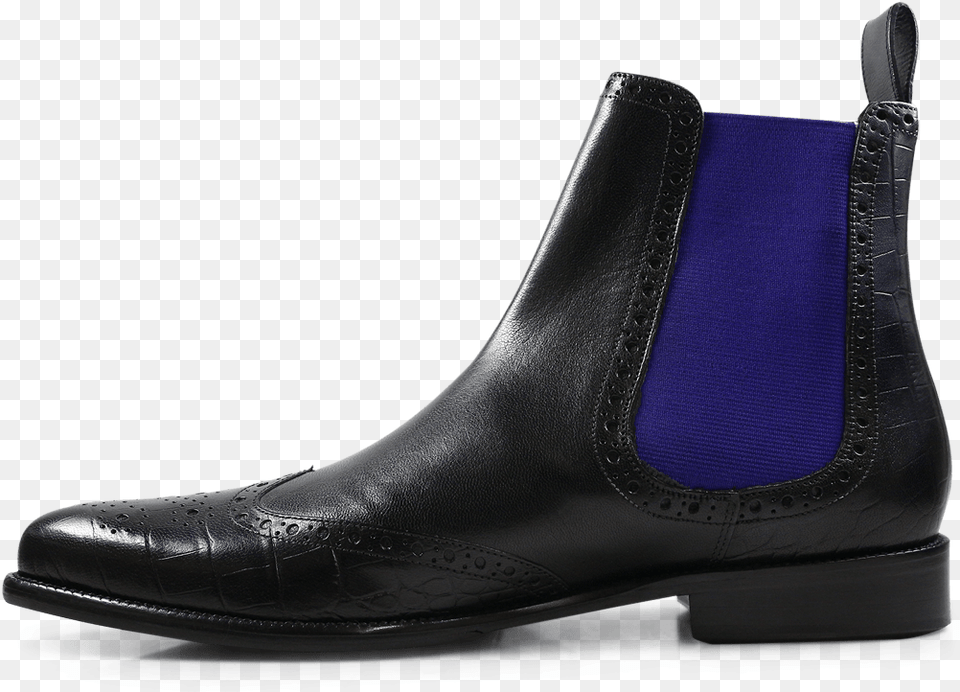 Ankle Boots Erol 32 Black Elastic Purple Flame Chelsea Boot, Clothing, Footwear, Shoe Png Image