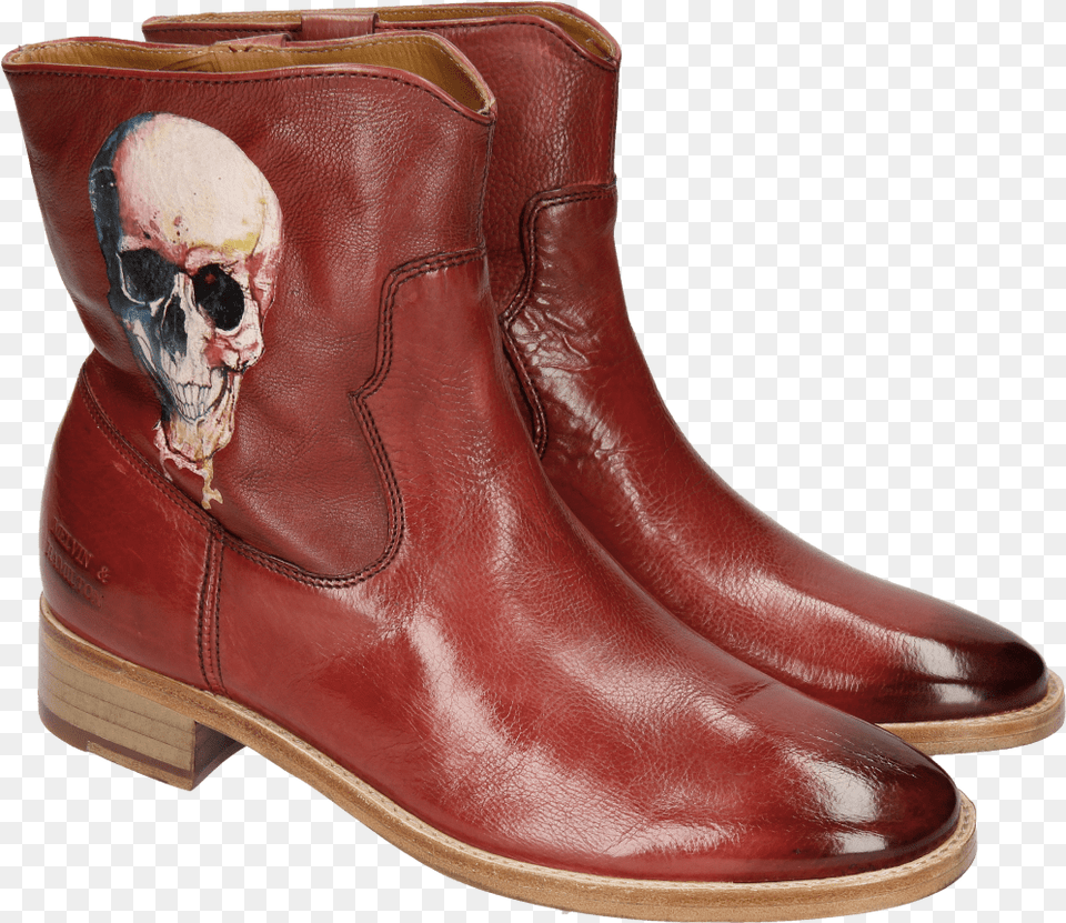 Ankle Boots Jodie 8 Milano Red Screen Shot Skull Work Boots, Clothing, Footwear, Shoe, Boot Free Transparent Png