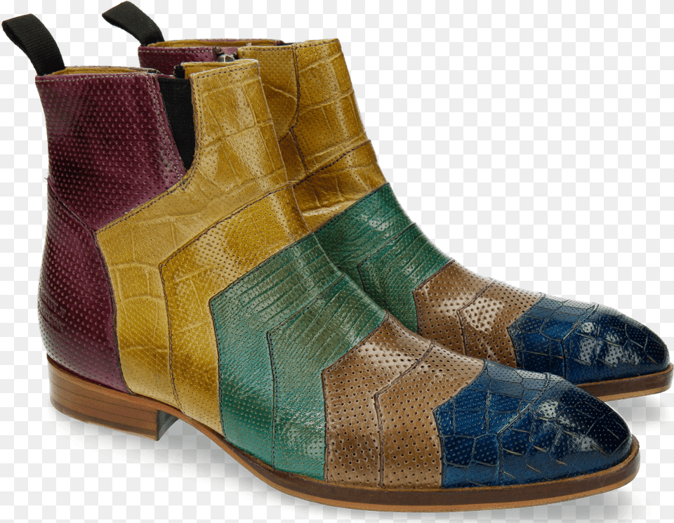 Ankle Boots Ricky 6 Crock Perfo Lizard Big Croco Multi Boot, Clothing, Footwear, Shoe, Cowboy Boot Free Transparent Png