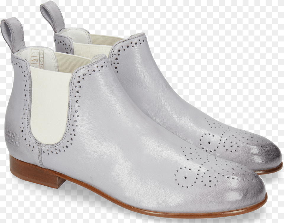 Ankle Boots Sally 16 Salerno Lavender Elastic Off White Chelsea Boot, Clothing, Footwear, Shoe, Sneaker Png