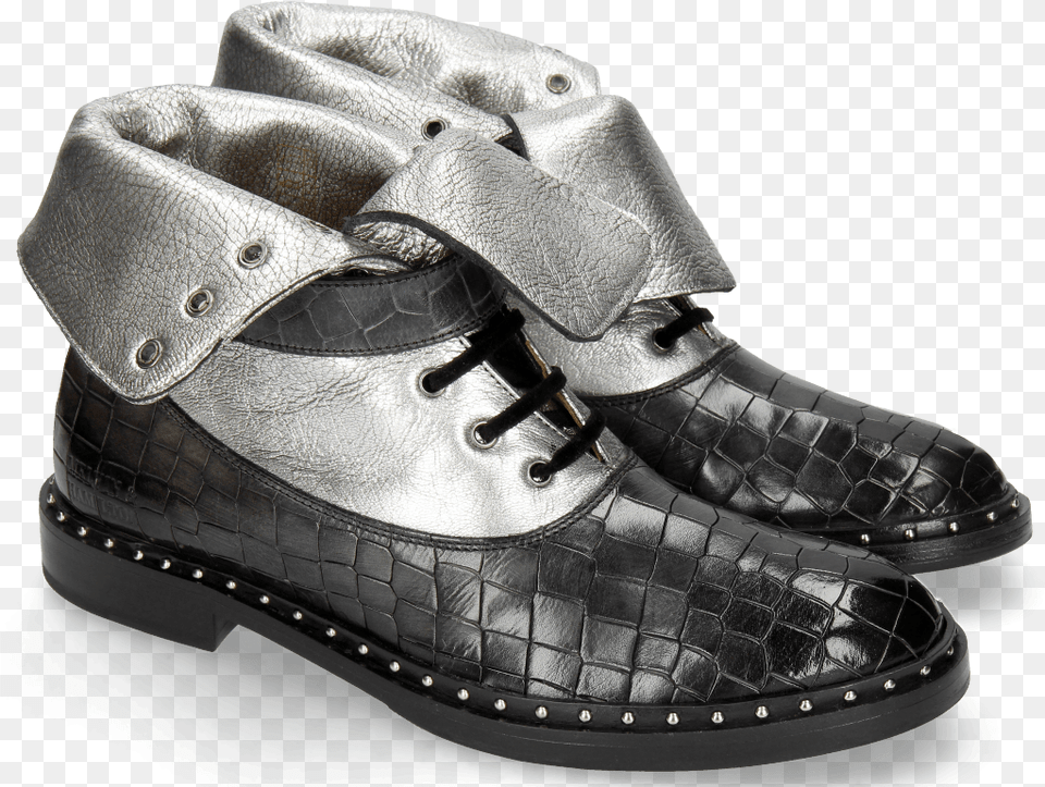Ankle Boots Sally 81 Crock London Fog Nappa Aztek Silver Work Boots, Clothing, Footwear, Shoe, Sneaker Free Png Download