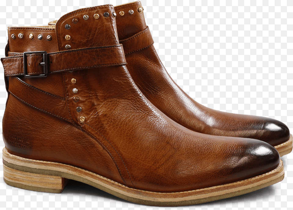 Ankle Boots Tom 6 Milano Cognac Mixed Rivets Crepe Milan, Clothing, Footwear, Shoe, Boot Png Image