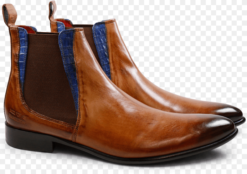 Ankle Boots Toni 6 Crust Tan Baby Croco Electric Blue Chelsea Boot, Clothing, Footwear, Shoe Png