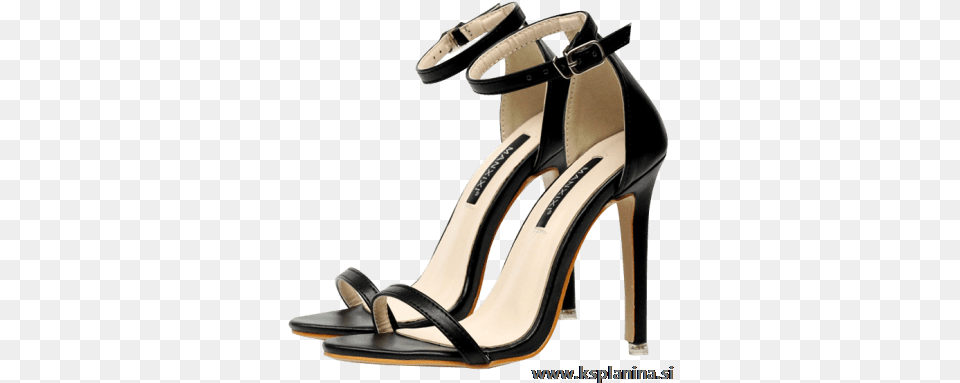 Ankle Strap Mini Heel Sandals Black Sandal Heel Zaful, Clothing, Footwear, High Heel, Shoe Png Image