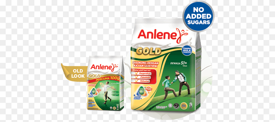 Anlene Gold Plain Milk Powder Flavour Anlene Malaysia Anlene Gold, Person, Adult, Female, Woman Free Png