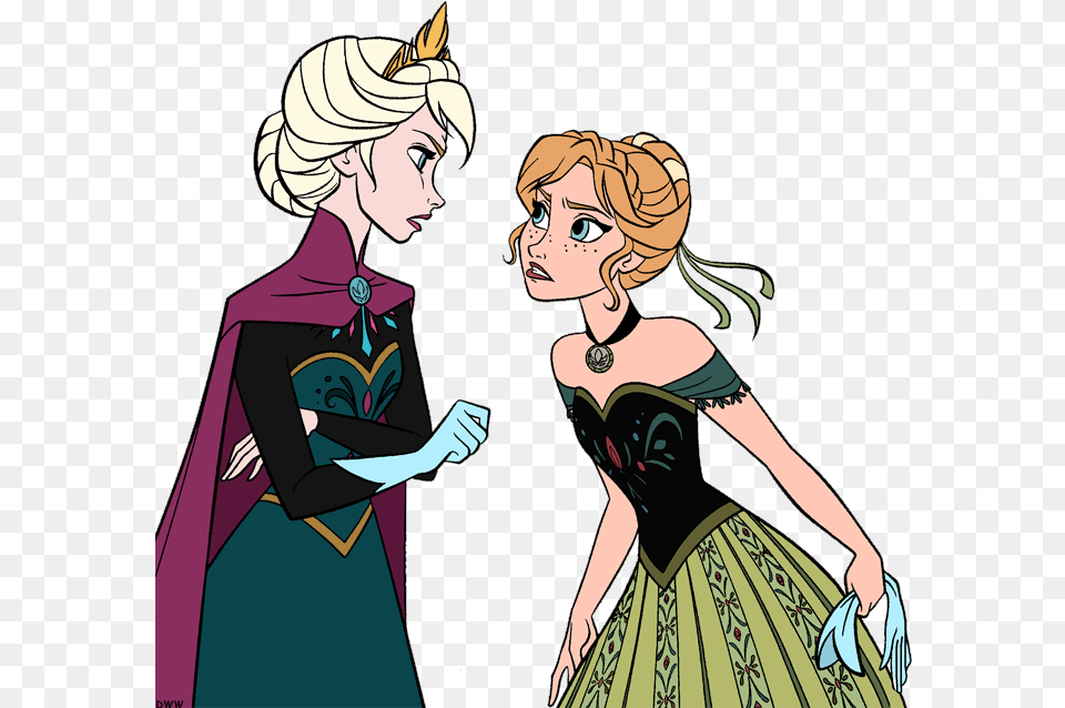 Anna And Elsa Angry, Adult, Publication, Person, Female Free Png Download
