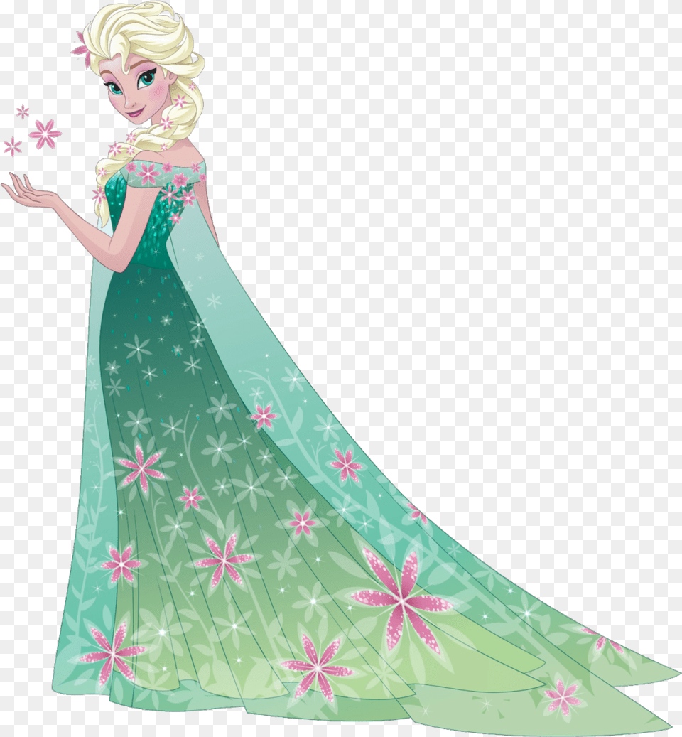 Anna And Elsa Frozen Image M Elsa Frozen Fever, Clothing, Dress, Gown, Fashion Free Png Download