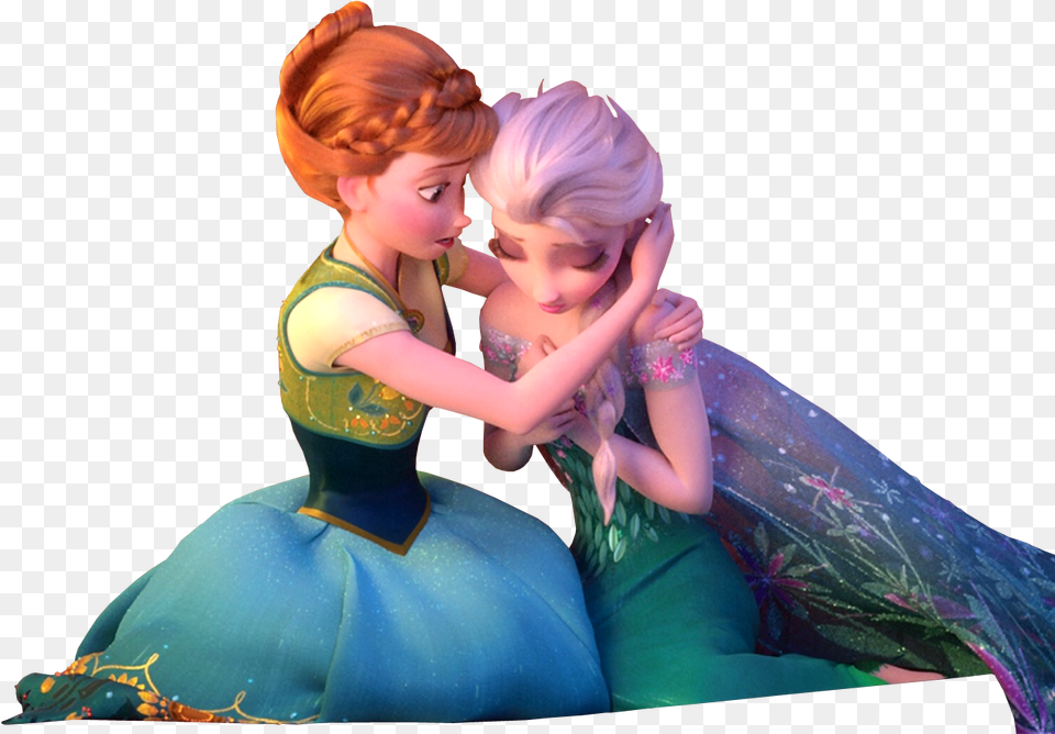 Anna And Elsa Transparent, Adult, Person, Female, Woman Free Png