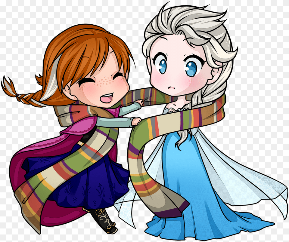 Anna Baby Anime Frozen, Book, Comics, Publication, Adult Free Png