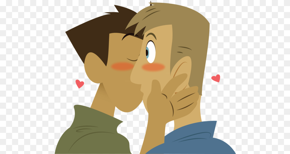 Anna Chris And Martin Kratt Love Full Size Download Martin Kratt Wild Kratts, Person, Kissing, Romantic, Face Png Image