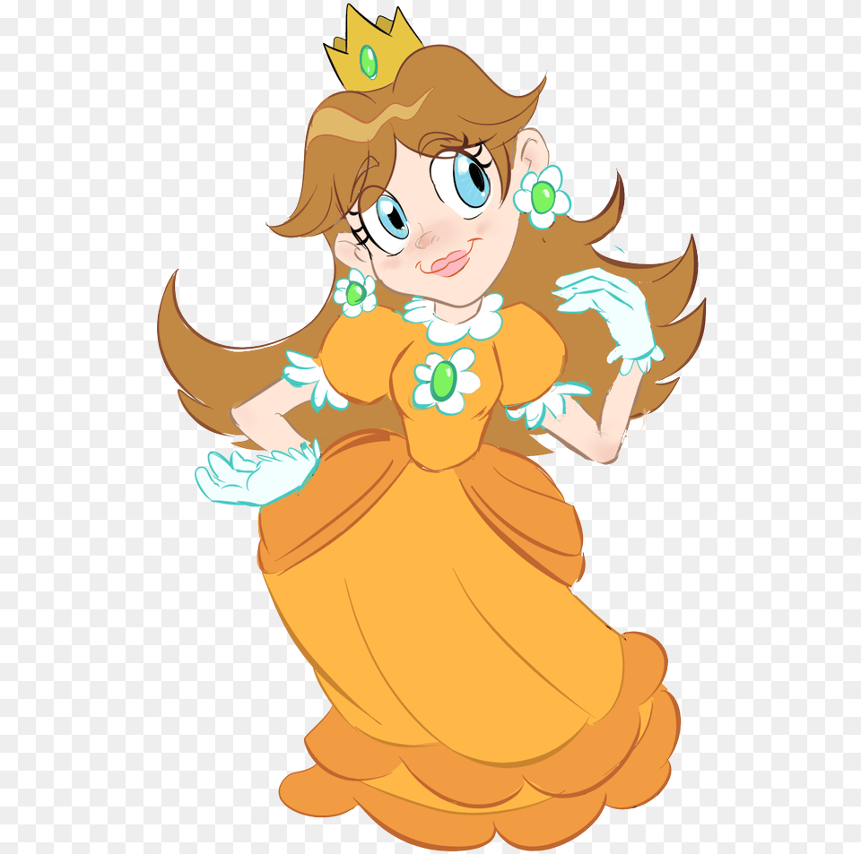 Anna Frohling Princess Daisy For Cartoon, Baby, Person, Face, Head Png