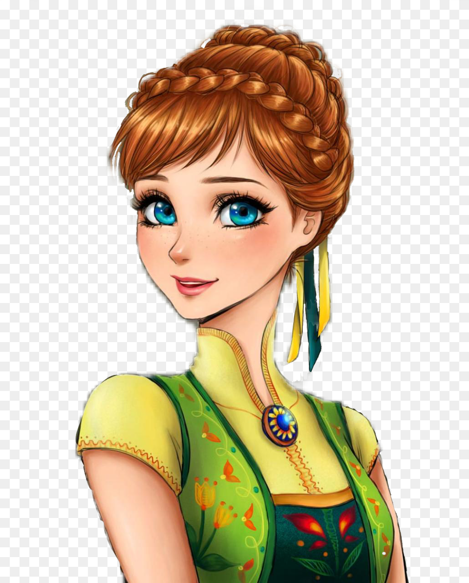 Anna Frozen Anime Disney Princess, Adult, Female, Person, Woman Free Transparent Png