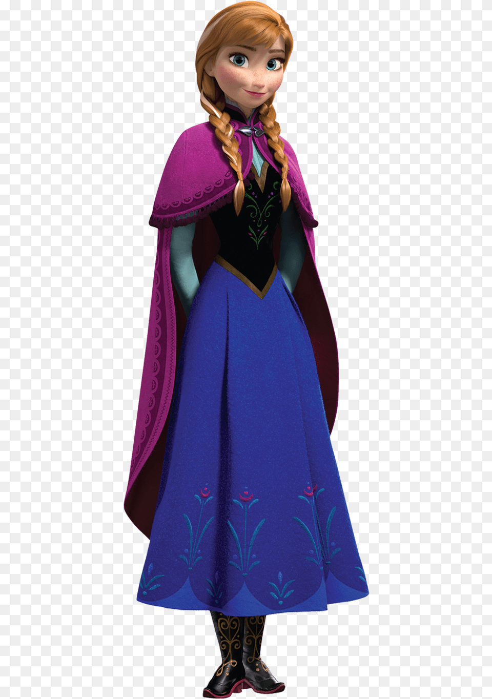 Anna Frozen Characters Clipart Anna Frozen, Cape, Fashion, Clothing, Child Free Transparent Png