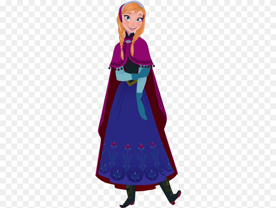 Anna Hd Image Elsa And Anna, Cape, Clothing, Fashion, Adult Free Png