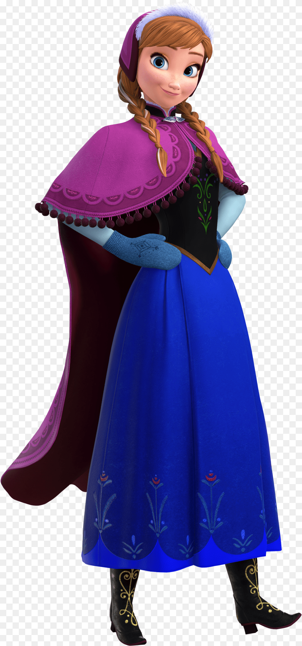 Anna Kingdom Hearts 3 Frozen Anna, Cape, Clothing, Fashion, Person Free Png Download
