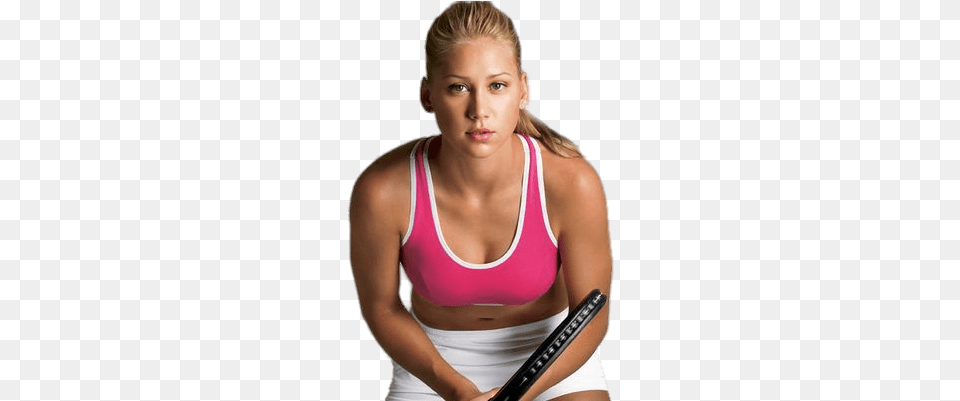 Anna Kournikova Posing With Racket Cea Mai Frumoasa Jucatoare De Tenis, Adult, Female, Person, Woman Png