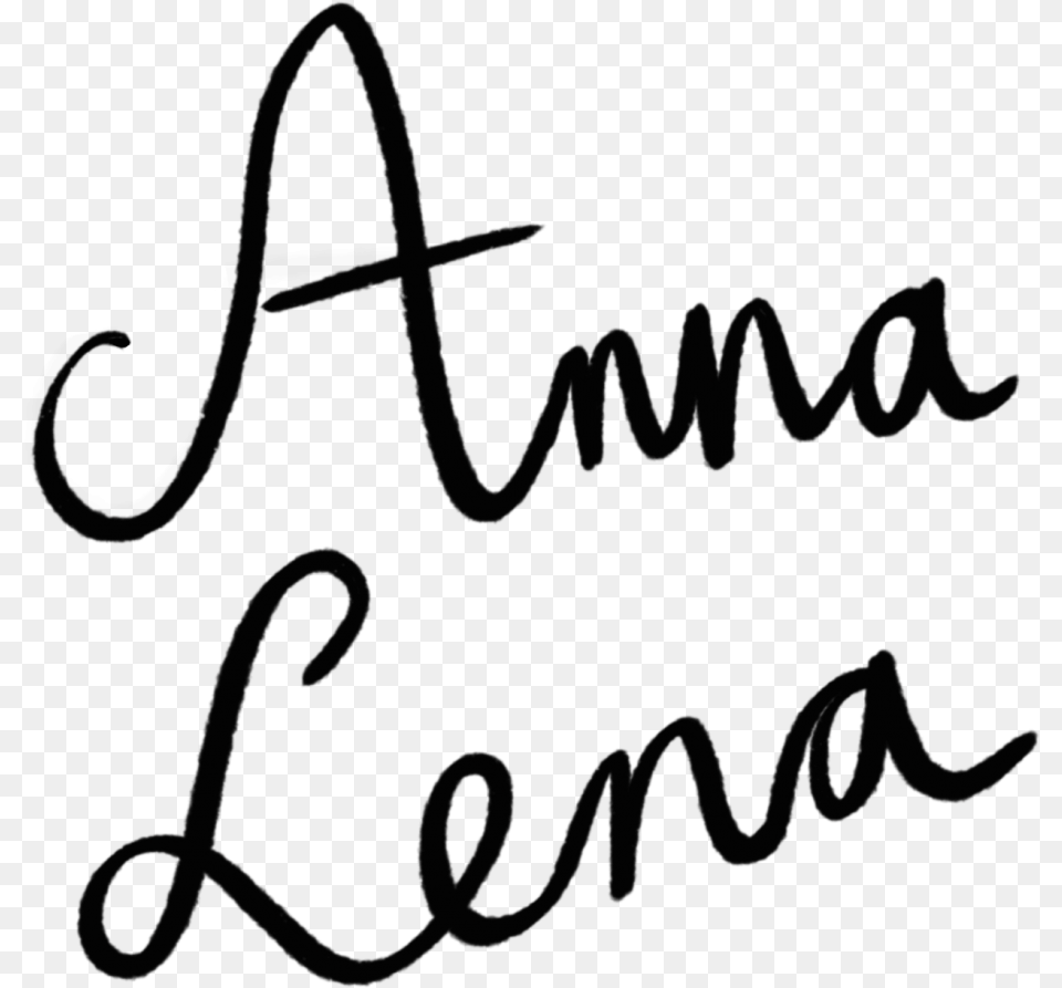 Anna Lena Illustrations Calligraphy, Handwriting, Text, Signature Free Png Download