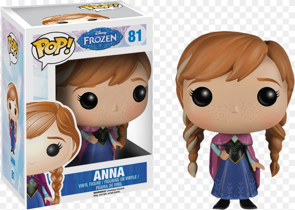 Anna Pop Vinyl Figure Funko Pop Frozen Anna, Doll, Toy, Baby, Person Free Transparent Png