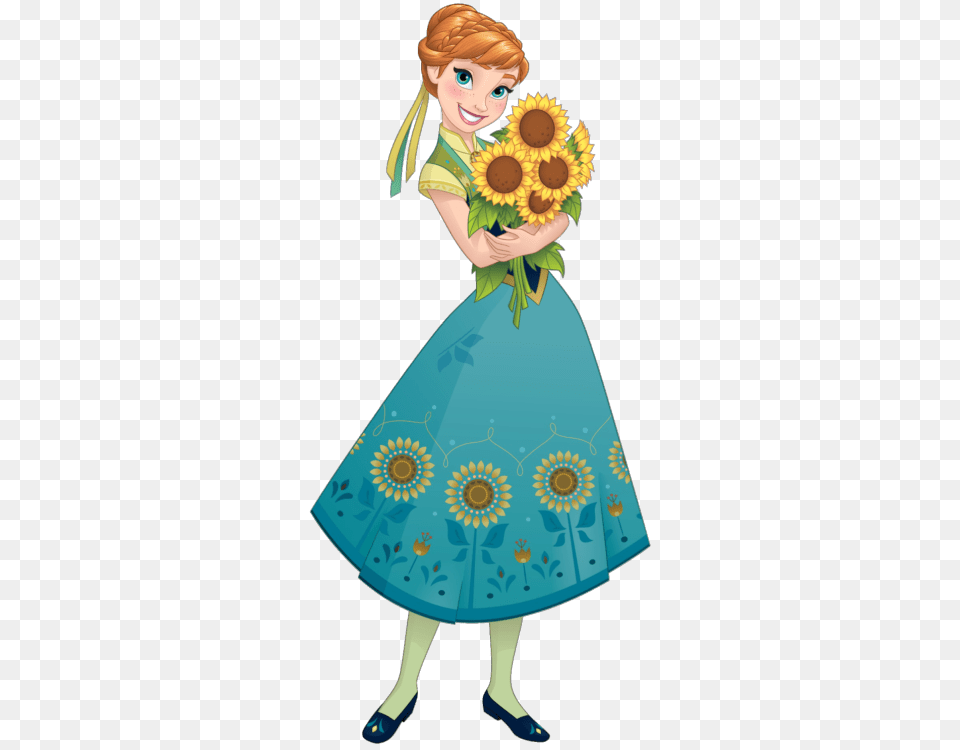 Anna Tumblr, Clothing, Dress, Adult, Sunflower Png Image