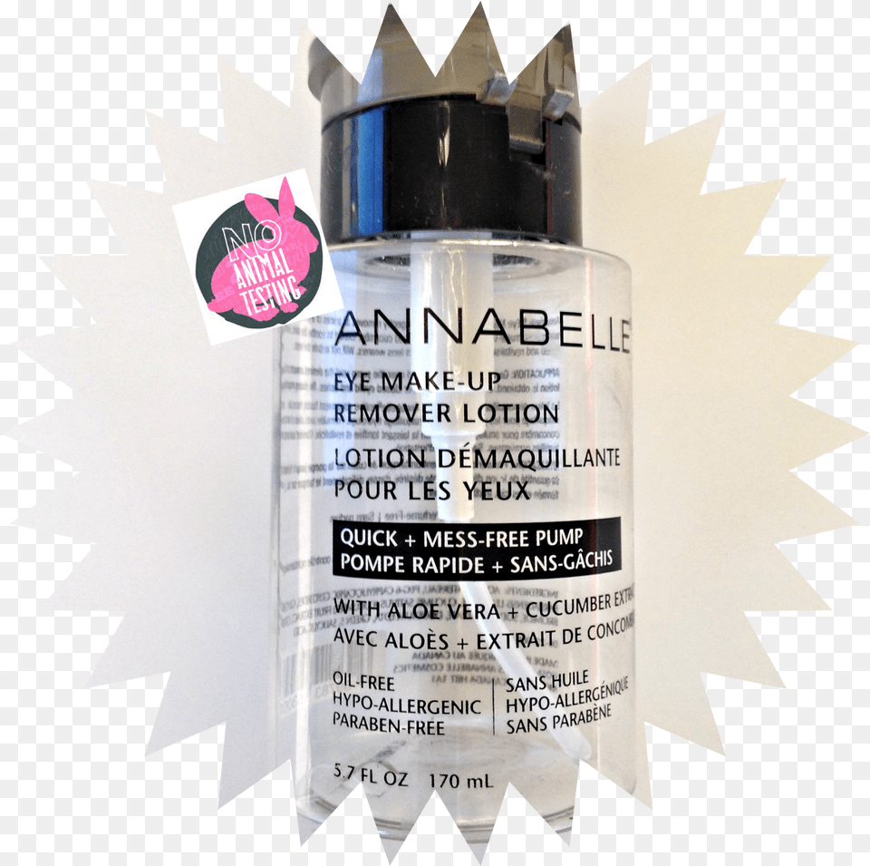 Annabelle Eye Make Up Remover Lotion Perfume, Advertisement, Poster, Bottle, Cosmetics Png Image