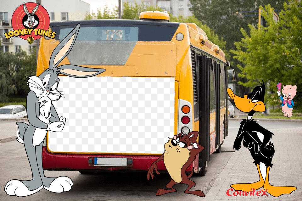 Anncios Quotthe Bugs Bunnylooney Tunes Comedy Hourquot, Outdoors, Bus Stop, Bus, Vehicle Png