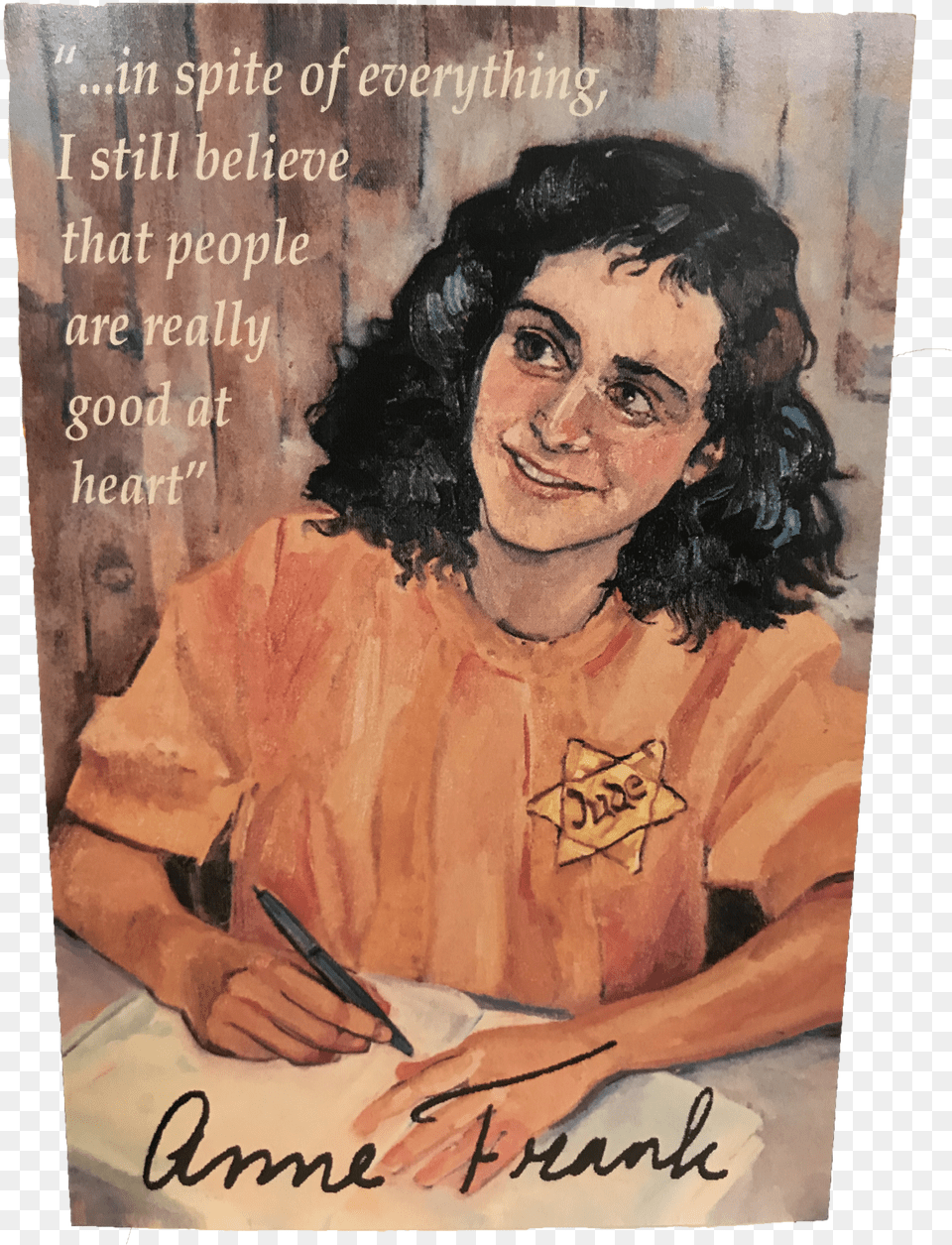 Anne Frank Postcard Candles Holocaust Museum And Education Center Free Transparent Png