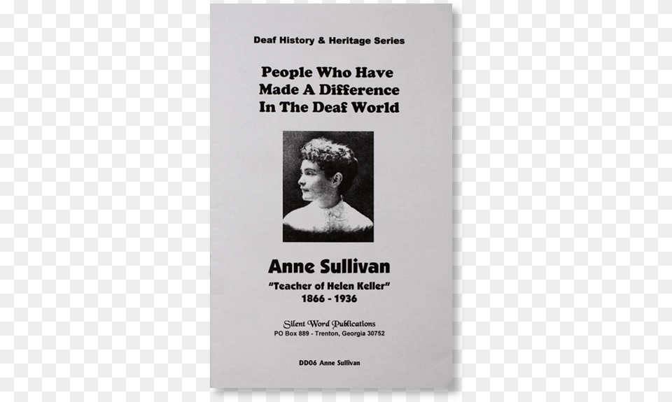 Anne Sullivan Macy, Advertisement, Poster, Adult, Male Free Png Download