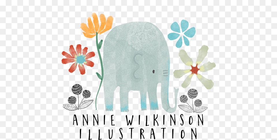 Annie Wilkinson Illustration African Daisy, Animal, Elephant, Mammal, Wildlife Free Png