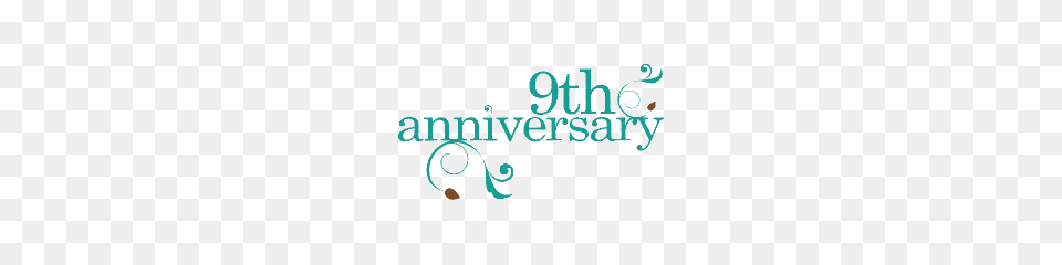 Anniversary, Turquoise, Text Free Png Download