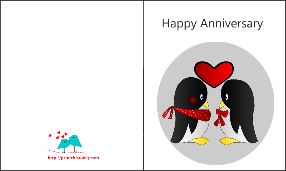 Anniversary Card To Print, Publication, Book, Comics, Baby Free Png Download