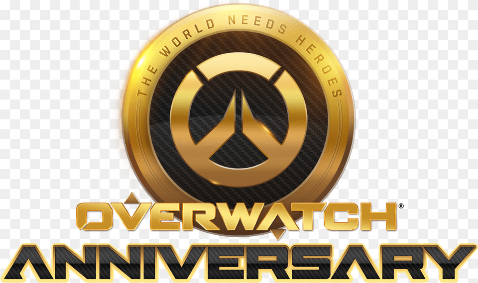 Anniversary Overwatch Anniversary Logo, Emblem, Symbol Free Transparent Png