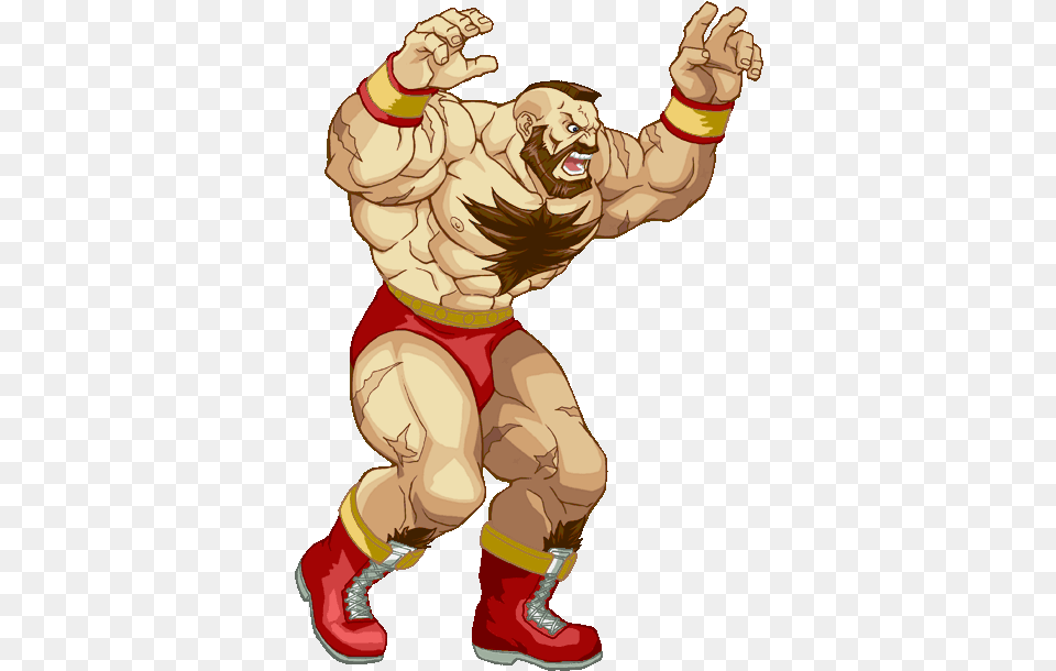 Annoucement Video For Street Fighter The Miniatures Game Zangief Street Fighter Game, Baby, Person, Body Part, Book Png Image