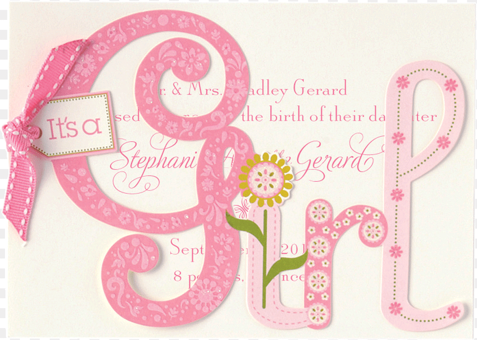 Announcement It39s A Girl, Envelope, Greeting Card, Mail, Text Free Png