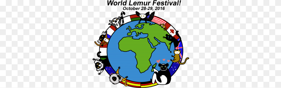 Announcing The 2016 World Lemur Festival Gloryland World Cup Usa, Astronomy, Planet, Outer Space, Globe Free Transparent Png