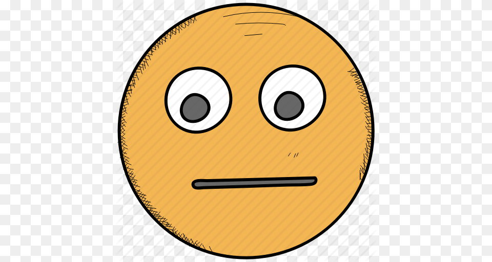 Annoyed Bored Emoji Face Smiley Tired Unhappy Icon Png Image