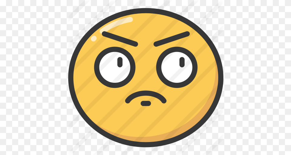 Annoyed Smileys Icons Circle, Disk Free Png Download