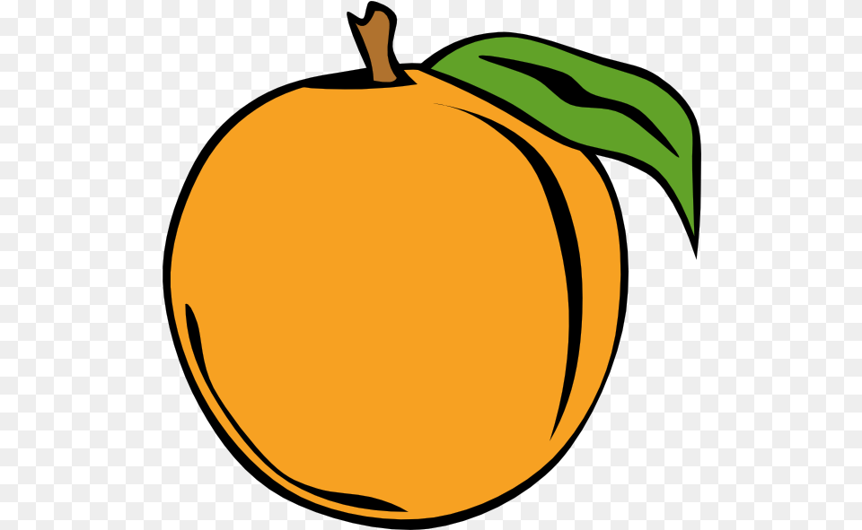 Annoying Orange Clipart Clipartingcom Peach Clip Art, Produce, Plant, Food, Fruit Free Png Download