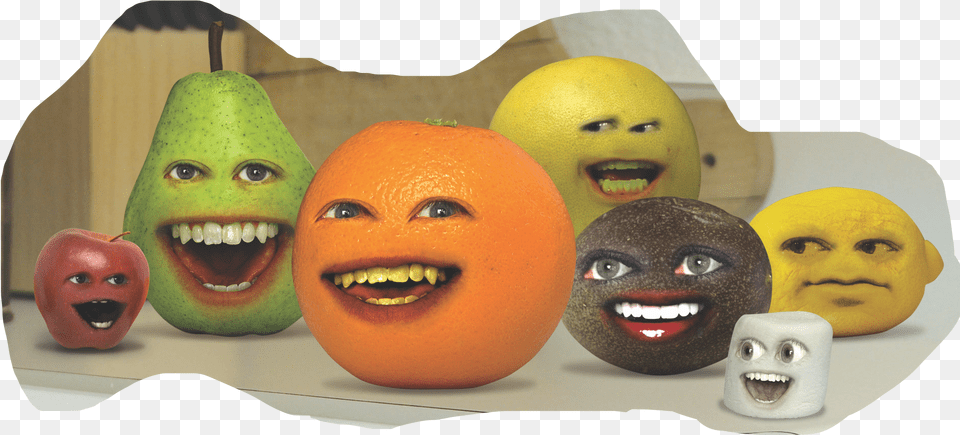 Annoyingorange Orange Pear Sticker By Jaharah Hobbs Annoying Orange, Food, Plant, Citrus Fruit, Produce Png