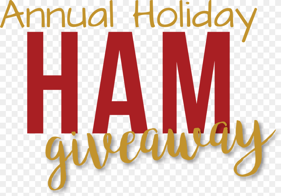 Annual Holiday Ham Giveaway Graphic Design, Book, Publication, Text Free Png Download