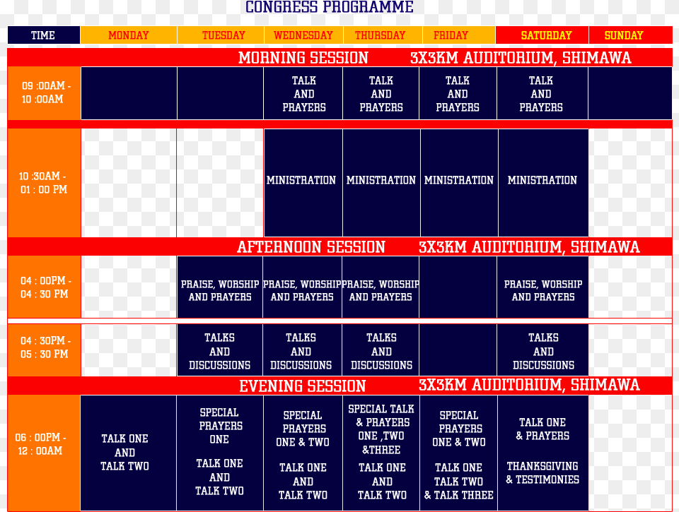 Annual Holy Ghost Congress Programme Holy Ghost Congress 2019 Schedule, Scoreboard, Computer Hardware, Electronics, Hardware Png