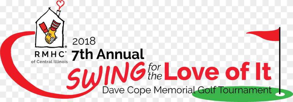 Annual Swing For The Love Of It Dave Cope Memorial Ronald Mcdonald House Charities, Logo, Person Png Image