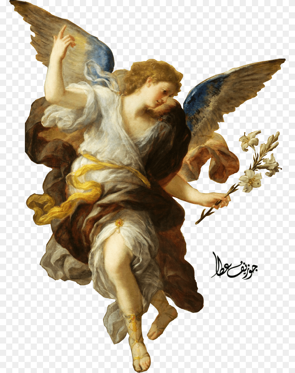 Annunciation, Art, Painting, Adult, Female Png