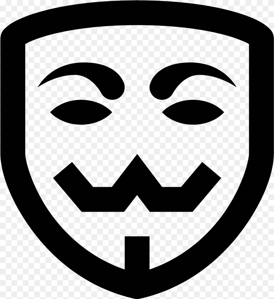 Anonimowa Maska Icon Icon, Gray Free Transparent Png