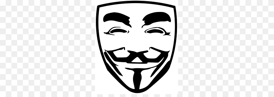 Anonymous Stencil, Person, Face, Head Free Png Download